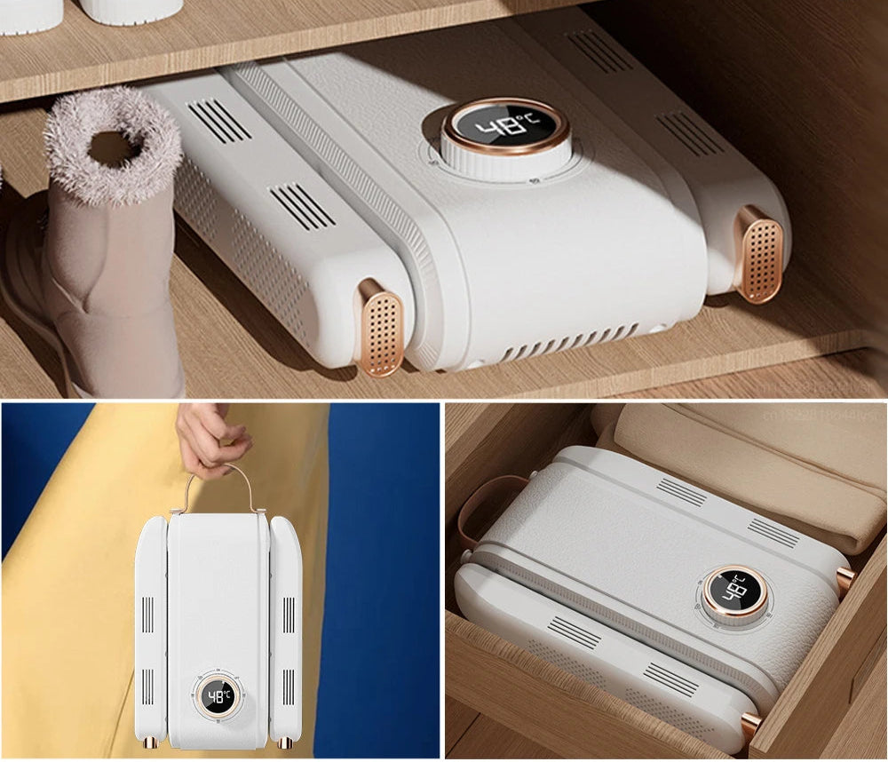 Sèche-Chaussures avec Stérilisation Ultraviolet – Éliminateur d'Odeurs et Chauffage Rapide pour Vos Chaussures et Accessoires