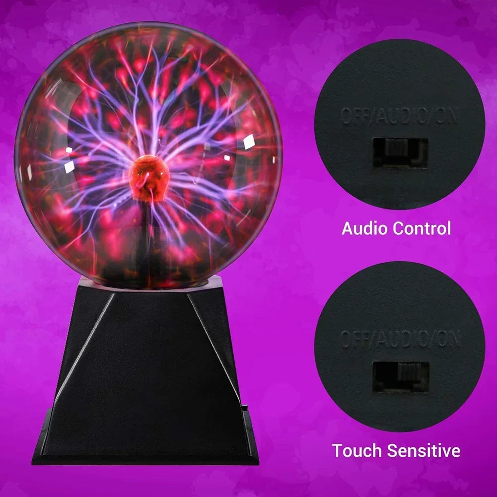 Plasma Ball Réactive au Son et au Toucher